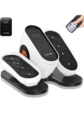 Compact Under Desk Elliptical for Home Office - Quiet Seated Leg Exerciser